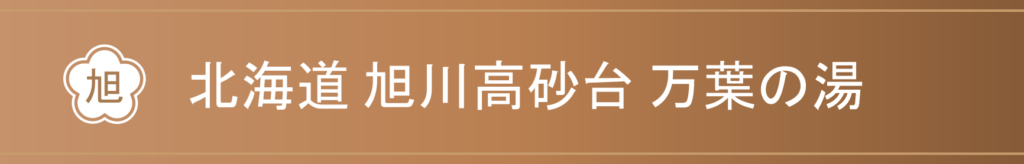 北海道　旭川高砂台　万葉の湯